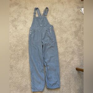 Free People Ziggy overalls. Light blue corduroy. Size S.